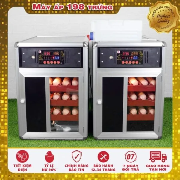 MÁY ẤP TRỨNG GÀ VỊT 200 TRỨNG