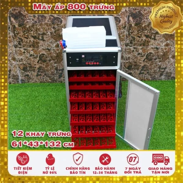 MÁY ẤP TRỨNG GÀ VỊT 800 TRỨNG