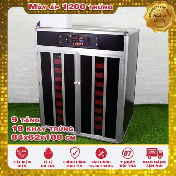 Máy ấp 1200 trứng Inverter Laminar
