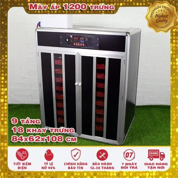 Máy ấp 1200 trứng Inverter Laminar